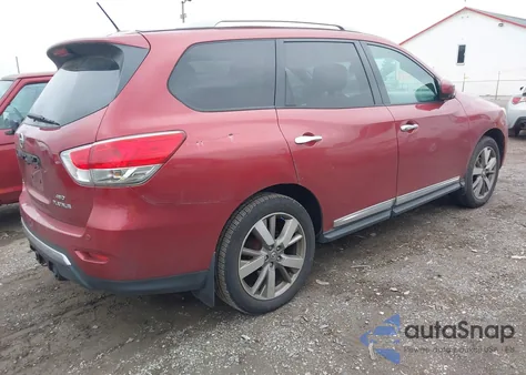 2014 Nissan Pathfinder Platinum z USA, uszkodzony, nr VIN 5N1AR2MM9EC602965